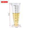 Taza medidora de plástico acrílico PC de 100 ml con escala negra resistente a altas temperaturas de grado alimenticio suministros para tienda de té con leche barril medidor