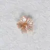 Pétalos de Flor Acrílicos con Agujero Central, Flor de Cinco Pétalos, Brillantes Color Ab Chapado, Horquilla, Pendiente, Colgante y Joyería Hechos a Mano Vintage para DIY