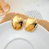 Pendientes Geométricos Irregulares Retro de Moda con un Toque Único y de Alta Gama, Accesorios de Oreja Versátiles de Lujo Ligero de Nicho