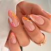 Nova Linha de Glitter para Unhas Vestíveis Manicure Francesa Europeia e Americana Unhas de Hot Girl 24 Peças Unhas Postiças Pronta Entrega Atacado