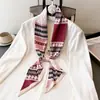 2026 Lenço de Pescoço Fashionável de Camada Dupla Lenço Decorativo de Seda para o Dia a Dia Primavera/Verão Lenço Diagonal para Cabelo Fita Estreita Versátil