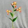 Nuevas Flores Artificiales para Boda y Decoración del Hogar, Pequeñas Orquídeas Iris Estilo Pintura al Óleo, Flores Falsas para Escaparates de Centros Comerciales y Arreglos de Paisajismo
