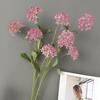 Flor Artificial Plástico Hortensia Bola de Nieve Color Morandi Hogar Sala Modelo Diseño de Boda Decoración Venta al por Mayor