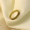 Anillo de Acero de Titanio con Diamantes Cruzados Estilo Japonés y Coreano para Mujer Diseño de Nicho Anillo de Acero Inoxidable 316 Joyería Popular de Moda