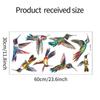 Fun-JD008 - Pegatinas electrostáticas UV para ventana de vidrio con diseño de colibrí pintado con dibujos animados, para embellecer el hogar, venta al por mayor