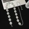 Cadena de Cintura de Metal Plateado con Acabado de Alta Gama, Cadena Mariposa Bohemia Vintage, Cinturón Y2K para Mujer, Combinada con Accesorios para Faldas