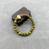 Pulsera de loto de sándalo verde 8MM cuentas con texto para jugar pulsera de placa de sándalo para jugar hombres y mujeres con pulsera de loto retro mujeres
