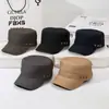 Gorra de hombre estilo coreano, gorra plana de moda, gorra de béisbol para exteriores de primavera y otoño, gorra militar, sombrero para el sol de invierno.