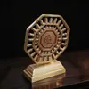 Adorno de Ábaco de Latón Ábaco de Ocho Trigramas Giratorio Sólido Cobre Puro Atrae-Riqueza Adorno de Escritorio para Oficina