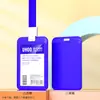 Portatarjeta de identificación de plástico duro, gafete de trabajo para colgar en el cuello, gafete personalizado con cordón