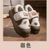 9026 Novos Sapatos de Algodão Quentes para Casa com Fivela Mágica de 4cm