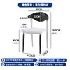 Silla Individual Estilo Retro Mesa y Silla de Comedor de Madera Maciza Silla de Hogar de Lujo Ligero de Diseñador Silla de Respaldo Simple Medieval Nórdica