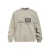 Camiseta de manga larga para hombre de primavera y otoño con estampado rock de personaje de rap y guitarra, camiseta casual holgada de cuello redondo, top moderno