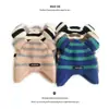 Gorro de Punto para Niños Hermano Gato Otoño e Invierno Nueva Moda Rayas Personalizadas Protección para Orejas Lana Cálida Versátil para Bebés Niños y Niñas