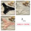 Yaoyao namoradas renda menina calcinha de cintura baixa alta fenda meia nádega Europeu e Americano lingerie sexy tamanho grande fio dental rosa