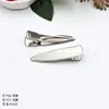 Metal 6,5cm gota d'água oca esmalte dourado resina acrílica adesiva placa de acetato grampo de cabelo sem costura clipe em forma de U