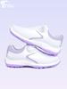 Zapatos de golf zapatos de golf para mujer cordón elástico con perilla zapatos casuales versátiles zapatos impermeables de clavos fijos antideslizantes