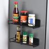 Cross-border Magnetic Flavoring Rack Geladeira Rack Punch-free Tempero Rack Rack de armazenamento de metal montado na parede Spice Rack em estoque