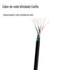 Cabo de rede blindado para exterior Categoria 5 Super à prova d'água anti-mordida de rato cabo de rede blindado para exterior quatro pares de fio trançado
