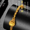 Tienda de oro con el mismo estilo de superficie de animal de oro arena, pez de madera, pulsera guardián de la paz, nueva joyería de marea nacional china para regalo de novia