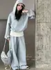Conjunto de Sudadera Ropa de Otoño para Niñas 2026 Nuevo Estilo Niños Medianos y Grandes Ropa de Otoño para Niños Niña Casual Deportivo Conjunto de Tres Piezas