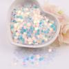 Estrellas huecas sirena flor de cerezo maquillaje de escenario infantil brillo lentejuelas diy material pegamento funda de teléfono móvil lentejuelas 10g