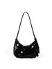 Bolso de mano de diseño de nicho de alta gama, bolso de mano con lentejuelas de moda para mujer, bolso de viajero de gran capacidad, elegante bolso con cremallera