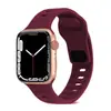 [Oferta Especial] Adequado para Apple Watch Fivela Quadrada Preta Pulseira de Relógio de Silicone Série