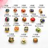 Cuentas Sueltas de Agujero Grande Conservadoras de Color Goteo de Aceite de Oro Antiguo Cuentas de Transferencia DIY Pulsera Collar Cuentas Espaciadoras Colgante Accesorios de Joyería Oro Arena