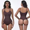 Body moldeador para mujer con espalda descubierta, sin tirantes, control de abdomen, faja reductora de cintura, ropa interior levanta glúteos
