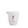 Taza de Feria de Jadeíta para Uso Doméstico Porcelana Blanca de Dehua Divisor de Té Juego de Té Cerámico Kung Fu Taza de Mar de Té Individual Combinación de Filtro de Taza de Feria