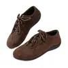 Comercio electrónico transfronterizo, talla grande, nueva colección primavera/otoño 2026, zapatos planos para mujer, estilo de entrenamiento alemán, modernos y casuales, versátiles zapatos con cordones