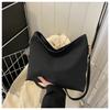 Moda Estilo Coreano Retro Casual Bolso de Hombro para Mujer 2024 Nueva Llegada Para Ir al Trabajo Texturizado Axilar Sencillo Gran Capacidad Bolso Tote