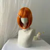 Peruca Transfronteiriça para Mulheres com Cabelo Curto Liso, Cabeça Bobo, Cabelo Curto Moderno Coreano na Altura dos Ombros, Touca de Fibra Química para Mulheres, Fabricante com Forte Capacidade de Fornecimento