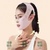 [Precio Bajo de Fuente] Vendaje Plástico Facial Patrón Francés Bandita para Dormir Lifting Facial y de Papada