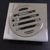 Desagüe de Piso Antiolor Desagüe de Piso Acero Inoxidable Engrosado Plano Sello de Agua Profundo Baño Balcón Multiusos Doble Uso Desagüe de Piso Antiolor