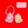 Molde para Galletas Temático Navideño Dibujo Animado Regalo de Navidad Galleta Artificial Prensado Estéreo 3D Herramienta de Horneado para Fondant