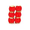 Tambor de Navidad Decoraciones para Árbol de Navidad 3/4/5/6cm Tambor de Navidad de Terciopelo Rojo Decoración Navideña Regalos
