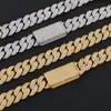 Cadena Cubana de Burbujas Transfronteriza Europea y Americana Cierre de Pinza de Langosta Accesorios de Collar de Circonita Joyería Hip-Hop Personalización