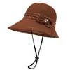 Sombrero de Sol Hueco para Mujeres de Mediana Edad y Mayores, Nuevo Estilo Primavera y Verano 2026, Sombrero de Pescador de Moda con Protección Solar, Sombrero de Pescador para Mamá