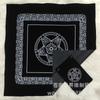 En Stock Estilo Europeo Tarot carta estrella de cinco puntas mantel de franela negra traje mantel de ceremonia vintage bolsa para cartas tapete de mesa venta al por menor