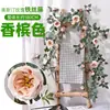 Enredaderas de rosas artificiales Austin, flores falsas para decoración suave de interiores, decoraciones de techo y revestimiento de conductos de aire acondicionado, al por mayor para decoraciones de boda