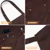 Delantal de frutería fresco supermercado ropa de trabajo personalizada impresión de logotipo catering especial mujeres y hombres red popular impermeable