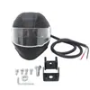 Foco para Motocicleta Casco Doble Ojo Faro Led Impermeable Doble Color Luz Fuerte Haz Alto y Bajo Integrado Motocicleta Eléctrica Alta Potencia