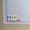 Acessórios de Renda com Laço Colorido Dopamina Feitos à Mão DIY Cola de Creme Presilhas de Cabelo Infantis Capas de Celular Bolsas Crocs