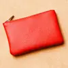 2025 Nuevo Patrón de Lichi Moda Simple Cremallera Mini Billetera para Monedas Ultra-delgada Corta Bolsa para Tarjetas y Llaves