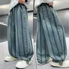 Pantalones Casuales para Niños Primavera y Otoño 2026 Estilo Nuevo para Niños Mayores, Modernos Pantalones de Mezclilla Sueltos de Pierna Ancha para Niños para Primavera y Otoño