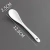 Pote de Temperos Colher Sal Colher de Cerâmica para Mexer Café Processamento Marca Personalizada Logo Cerâmica de Sobremesa Colher Pequena