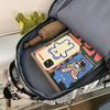 Mochila grande capacidade grafite moderna estudante viagem computador feminino casal desenho animado mochila escolar meninos estudante ensino fundamental mochila