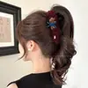 Nuevo Estilo 2026 Pinza para el Cabello para Mujer con Gran Volumen, Pinza Banana Plisada Burbuja Nube Lunares Floral, Pasador Dulce para Niña Accesorio para el Cabello